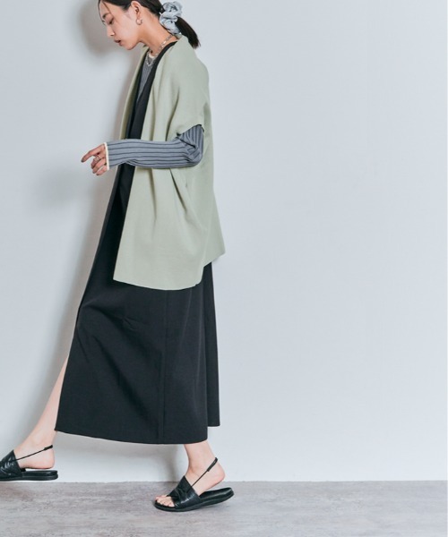 W:Huku(フーク)の「【冷房対策】ショールカラー コットンニット カーディガン(カーディガン/ボレロ・レディース・ブラック/チャコール/ライトグレー・FREE)」の17枚目の写真