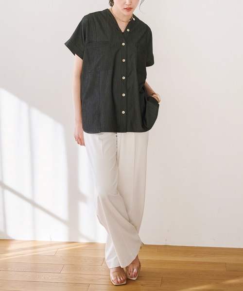 デニムライクオーバードルマンシャツ Emma Taylor│STYLEDOOR