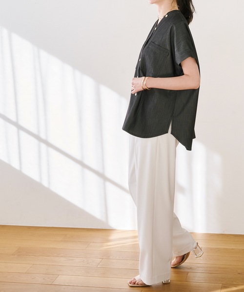 デニムライクオーバードルマンシャツ Emma Taylor│STYLEDOOR