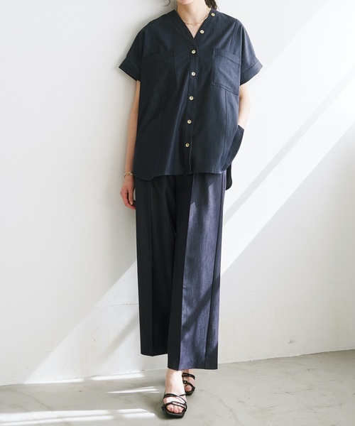 デニムライクオーバードルマンシャツ Emma Taylor│STYLEDOOR