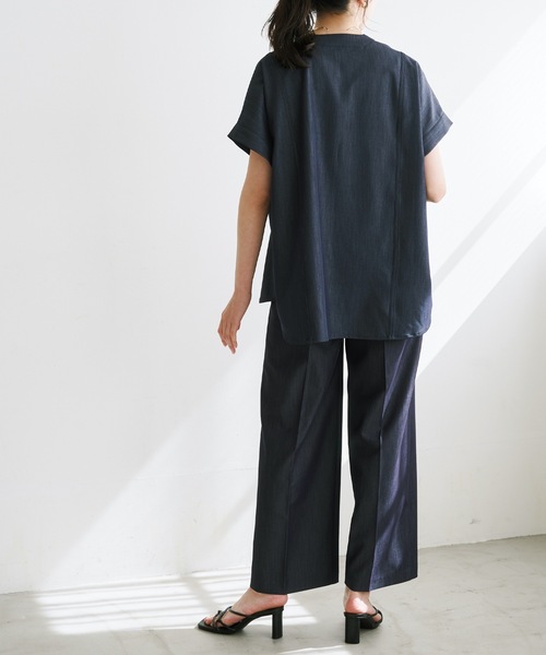 Emma Taylor エマテイラー　 デニムライク　オーバードルマンシャツ デニムライクオーバードルマンシャツ Emma Taylor│STYLEDOOR