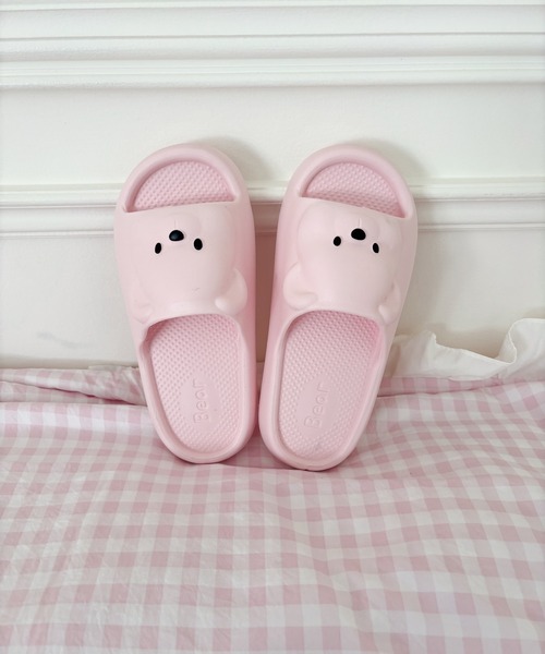 セール】くまちゃんマシュマロサンダル シリコンルームシューズ