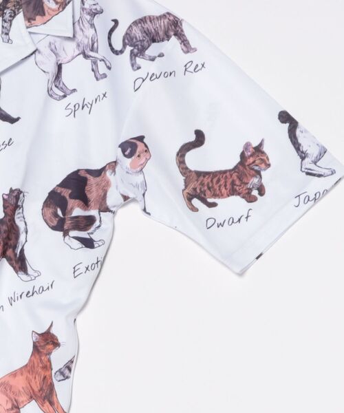 ABBEY MARKET(アビーマーケット)の「Purr Purr ルーズシルエット 猫総柄 とろみ 半袖シャツ(シャツ/ブラウス・レディース・その他1・MEDIUM)」の11枚目の写真