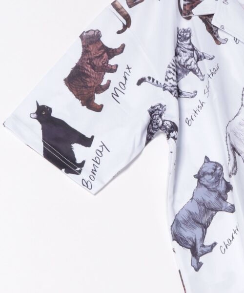ABBEY MARKET(アビーマーケット)の「Purr Purr ルーズシルエット 猫総柄 とろみ 半袖シャツ(シャツ/ブラウス・レディース・その他1・MEDIUM)」の12枚目の写真