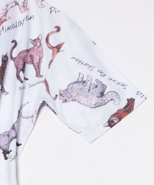 ABBEY MARKET(アビーマーケット)の「Purr Purr ルーズシルエット 猫総柄 とろみ 半袖シャツ(シャツ/ブラウス・レディース・その他1・MEDIUM)」の13枚目の写真