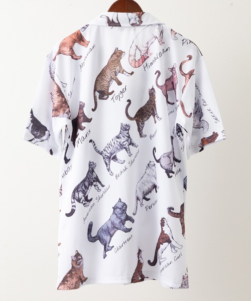 ABBEY MARKET(アビーマーケット)の「Purr Purr ルーズシルエット 猫総柄 とろみ 半袖シャツ(シャツ/ブラウス・レディース・その他1・MEDIUM)」の6枚目の写真