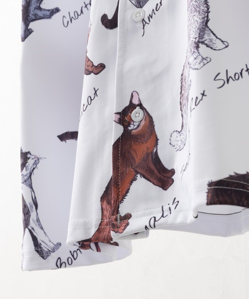 ABBEY MARKET(アビーマーケット)の「Purr Purr ルーズシルエット 猫総柄 とろみ 半袖シャツ(シャツ/ブラウス・レディース・その他1・MEDIUM)」の8枚目の写真