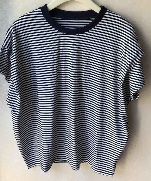 maison de LATIR(メゾンドラティール)の「タックスリーブ半袖カットソー(Tシャツ/カットソー・レディース・ブラウン/ホワイト/ネイビー/グレー/ブラック系その他/ブラック・ONESIZE)」の13枚目の写真