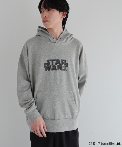 STAR WARS(スターウォーズ)の「STAR WARS/イントロプリントスウェットパーカー(パーカー・レディース・杢グレー・FREE)」の17枚目の写真
