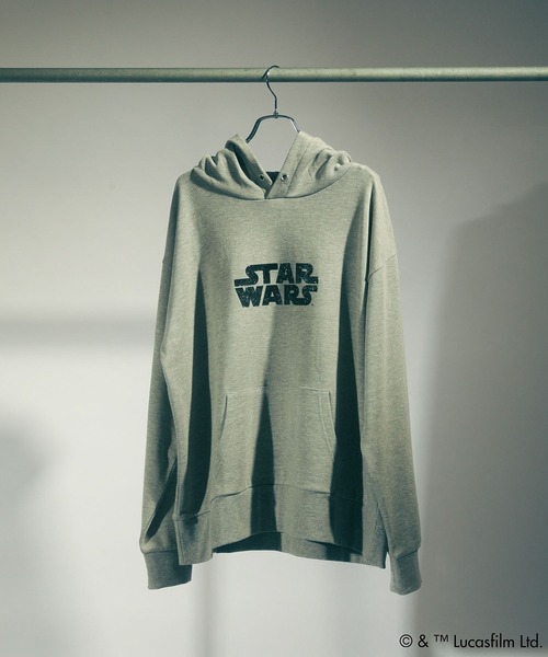 STAR WARS(スターウォーズ)の「STAR WARS/イントロプリントスウェットパーカー(パーカー・レディース・杢グレー・FREE)」の10枚目の写真