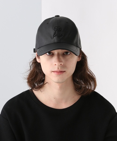 HARE（ハレ）の「FLOWERシシュウCAP(HARE)（キャップ・メンズ・ブラック・FREE）」の3枚目の写真