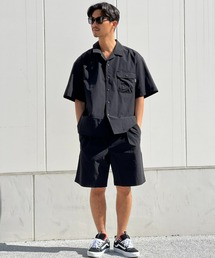 THOUSAND MILE(�T�E�U���h�}�C��)�́yTHOUSAND MILE�z SHORT SLEEVE SHIRT&SHORT PANTS SET�V���[�g�X���[�u�V���c�A���h�V���[�g�p���c�Z�b�g(�V���c/�u���E�X)