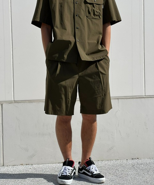 THOUSAND MILE(サウザンドマイル)の「【THOUSAND MILE】 SHORT SLEEVE SHIRT&SHORT PANTS SETショートスリーブシャツアンドショートパンツセット(シャツ/ブラウス・メンズ・ブラック/オリーブ/チャコール・X-LARGE/LARGE/MEDIUM)」の7枚目の写真