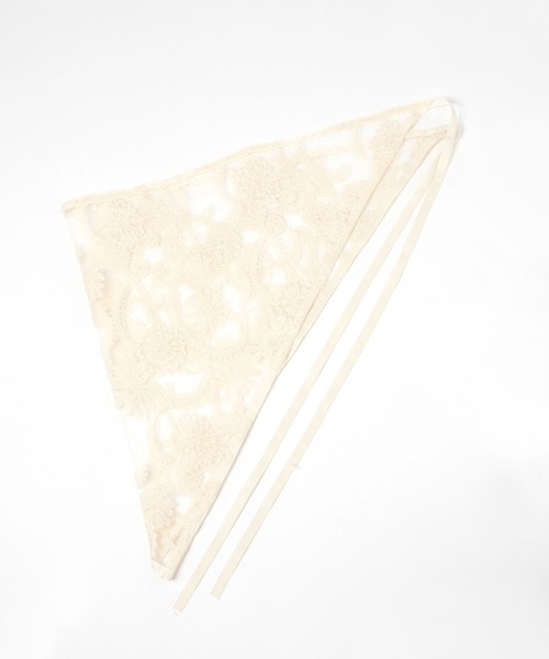 LEPSIM（レプシィム）の「マルチWAYレーススカーフ　321508（ストール/ショール・レディース・ホワイト/アイボリー・ONE SIZE）」の3枚目の写真