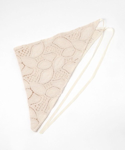 LEPSIM（レプシィム）の「マルチWAYレーススカーフ　321508（ストール/ショール・レディース・ホワイト/アイボリー・ONE SIZE）」の4枚目の写真