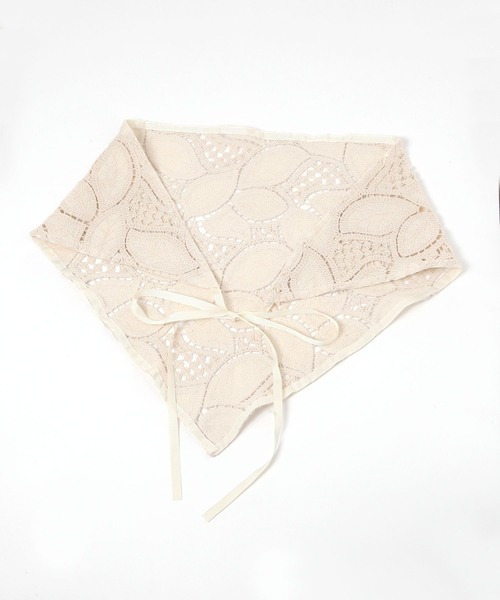 LEPSIM（レプシィム）の「マルチWAYレーススカーフ　321508（ストール/ショール・レディース・ホワイト/アイボリー・ONE SIZE）」の5枚目の写真