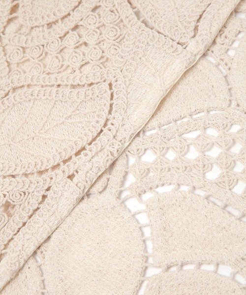 LEPSIM（レプシィム）の「マルチWAYレーススカーフ　321508（ストール/ショール・レディース・ホワイト/アイボリー・ONE SIZE）」の10枚目の写真