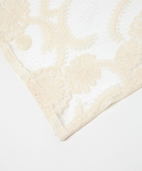 LEPSIM（レプシィム）の「マルチWAYレーススカーフ　321508（ストール/ショール・レディース・ホワイト/アイボリー・ONE SIZE）」の13枚目の写真