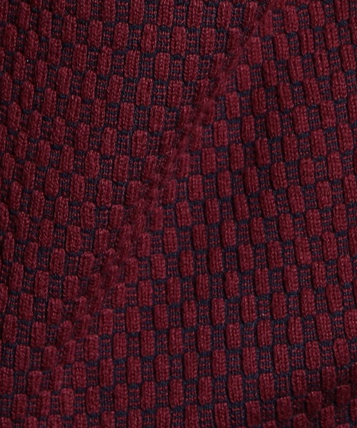 MONSIEUR NICOLE（ムッシュニコル）の「ジオメトリックジャカード スタンドニットブルゾン（ニット/セーター・メンズ・ベージュ/ホワイト/チャコールグレー/ブラック/ネイビー/ボルドー・MEDIUM/LARGE/X-LARGE）」の14枚目の写真