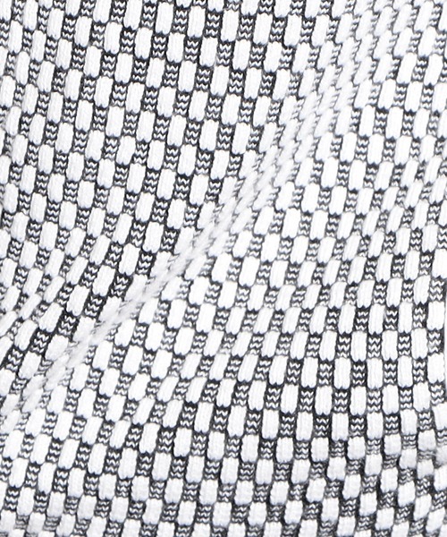 MONSIEUR NICOLE（ムッシュニコル）の「ジオメトリックジャカード スタンドニットブルゾン（ニット/セーター・メンズ・ベージュ/ホワイト/チャコールグレー/ブラック/ネイビー/ボルドー・MEDIUM/LARGE/X-LARGE）」の15枚目の写真