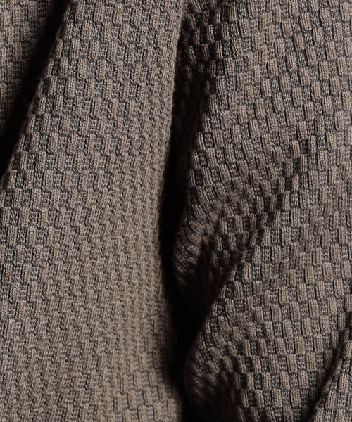 MONSIEUR NICOLE（ムッシュニコル）の「ジオメトリックジャカード スタンドニットブルゾン（ニット/セーター・メンズ・ベージュ/ホワイト/チャコールグレー/ブラック/ネイビー/ボルドー・MEDIUM/LARGE/X-LARGE）」の16枚目の写真