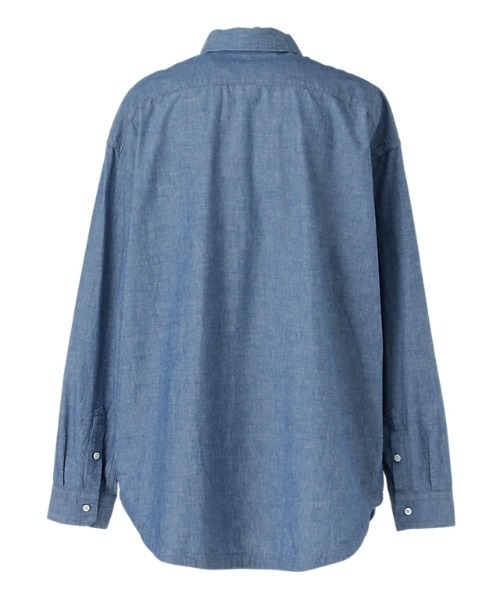 Onitsuka Tiger(オニツカタイガー)の「OVERSIZED DENIM SHIRT / オーバーサイズドデニムシャツ(シャツ/ブラウス・レディース・ブルー/ライトブルー・XL/S/M/L)」の4枚目の写真
