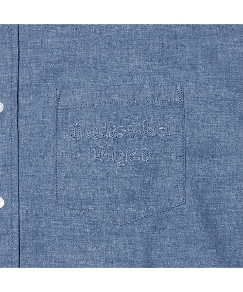 Onitsuka Tiger(オニツカタイガー)の「OVERSIZED DENIM SHIRT / オーバーサイズドデニムシャツ(シャツ/ブラウス・レディース・ブルー/ライトブルー・XL/S/M/L)」の6枚目の写真