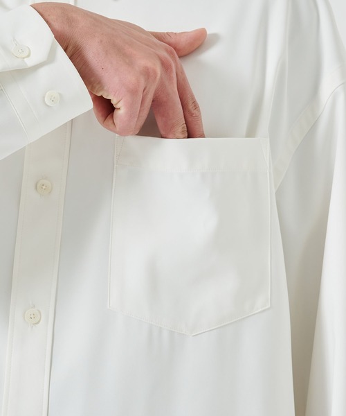 STUDIOUS（ステュディオス）の「SUKENAI SHIRTS L/S（シャツ/ブラウス・メンズ・ブラック/サックスブルー/ダークグレー/ホワイト・1/2）」の22枚目の写真