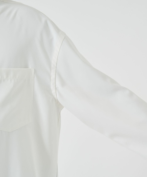STUDIOUS（ステュディオス）の「【STUDIOUS】SUKENAI SHIRTS L/S / 透けないシャツ / 防シワ素材（シャツ/ブラウス・メンズ・ブラック/サックスブルー/ダークグレー/ホワイト・1/2）」の18枚目の写真