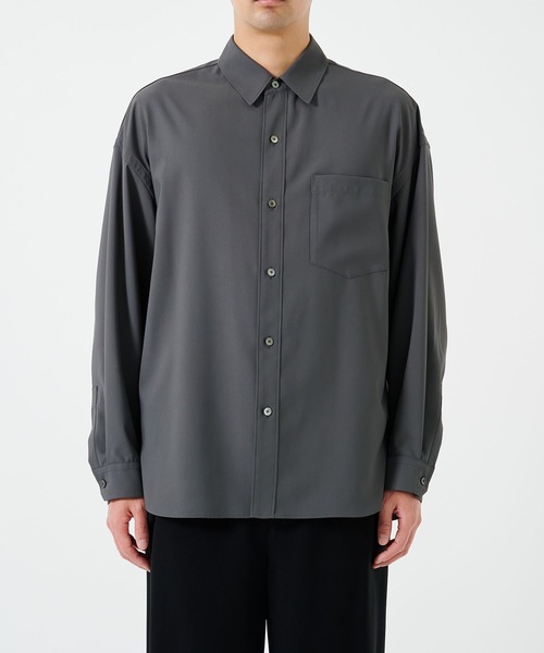 STUDIOUS（ステュディオス）の「【STUDIOUS】SUKENAI SHIRTS L/S / 透けないシャツ / 防シワ素材（シャツ/ブラウス・メンズ・ブラック/サックスブルー/ダークグレー/ホワイト・1/2）」の19枚目の写真