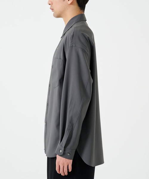 STUDIOUS（ステュディオス）の「【STUDIOUS】SUKENAI SHIRTS L/S / 透けないシャツ / 防シワ素材（シャツ/ブラウス・メンズ・ブラック/サックスブルー/ダークグレー/ホワイト・1/2）」の20枚目の写真