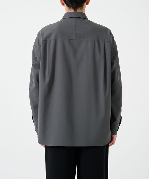 STUDIOUS（ステュディオス）の「【STUDIOUS】SUKENAI SHIRTS L/S / 透けないシャツ / 防シワ素材（シャツ/ブラウス・メンズ・ブラック/サックスブルー/ダークグレー/ホワイト・1/2）」の21枚目の写真