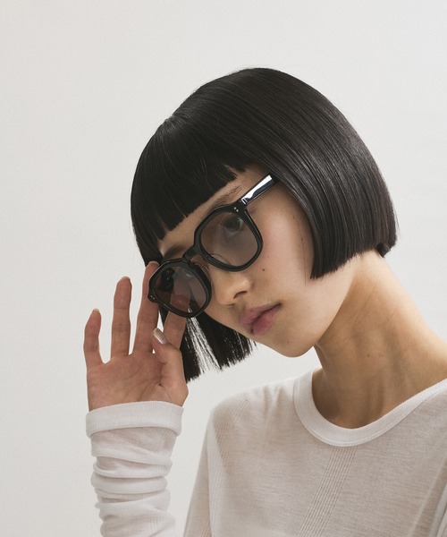 ADAM ET ROPE'（アダムエロペ）の「クラウンパントセルフレームUVカットグラス（サングラス・レディース・ブラウン/カーキ/ブラック・FREE）」の15枚目の写真