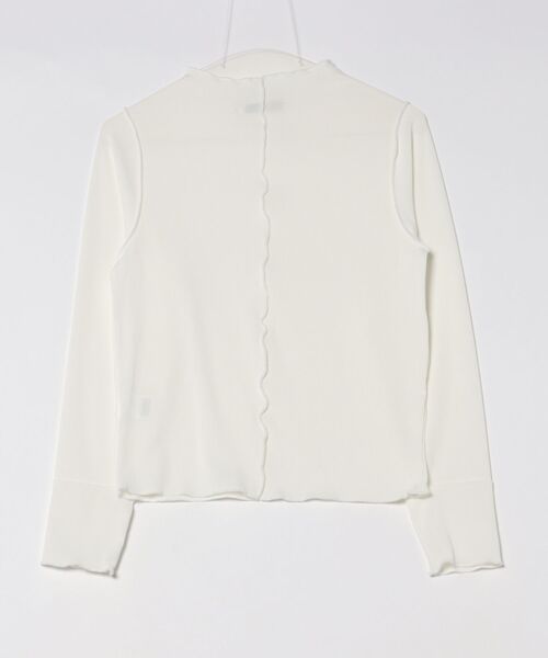 m.f.editorial（エムエフエディトリアル）の「【ストレッチ】m.f.エディトリアル レディース テレコ 長袖レイヤードインナー（Tシャツ/カットソー・レディース・ブラック/ホワイト/グレー系その他2/ベージュ・MEDIUM/LARGE）」の5枚目の写真