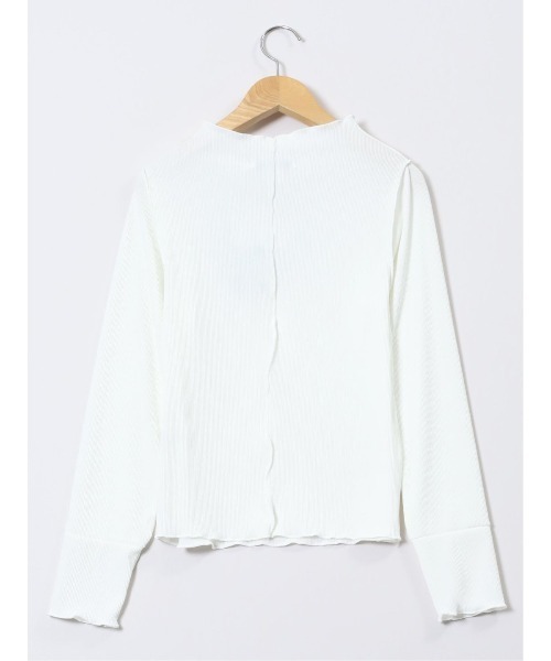 m.f.editorial（エムエフエディトリアル）の「【ストレッチ】m.f.エディトリアル レディース テレコ 長袖レイヤードインナー（Tシャツ/カットソー・レディース・ブラック/ホワイト/グレー系その他2/ベージュ・MEDIUM/LARGE）」の11枚目の写真