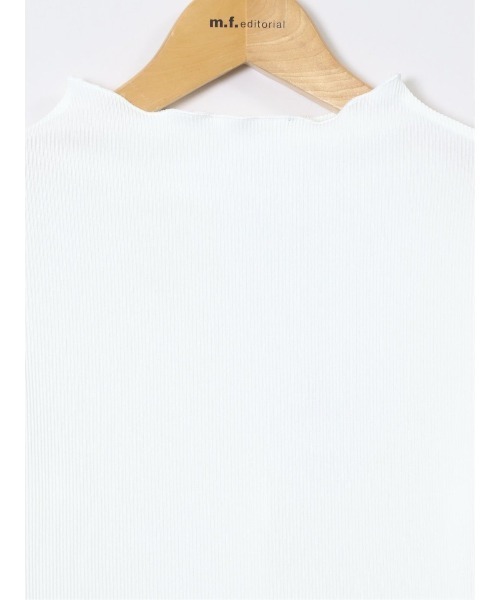 m.f.editorial（エムエフエディトリアル）の「【ストレッチ】m.f.エディトリアル レディース テレコ 長袖レイヤードインナー（Tシャツ/カットソー・レディース・ブラック/ホワイト/グレー系その他2/ベージュ・MEDIUM/LARGE）」の12枚目の写真