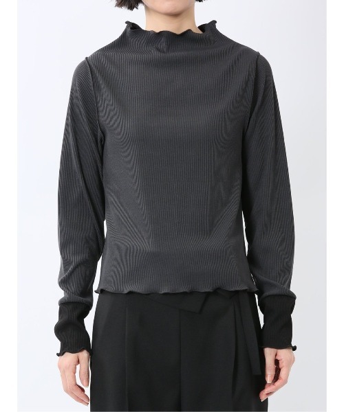 m.f.editorial（エムエフエディトリアル）の「【ストレッチ】m.f.エディトリアル レディース テレコ 長袖レイヤードインナー（Tシャツ/カットソー・レディース・ブラック/ホワイト/グレー系その他2/ベージュ・MEDIUM/LARGE）」の21枚目の写真