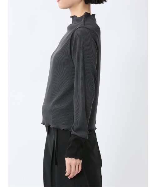 m.f.editorial（エムエフエディトリアル）の「【ストレッチ】m.f.エディトリアル レディース テレコ 長袖レイヤードインナー（Tシャツ/カットソー・レディース・ブラック/ホワイト/グレー系その他2/ベージュ・MEDIUM/LARGE）」の22枚目の写真