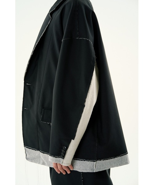 DISCOVERED（ディスカバード）の「SUITS SWEAT JACKET（テーラードジャケット・メンズ・グレー・SMALL/LARGE）」の6枚目の写真