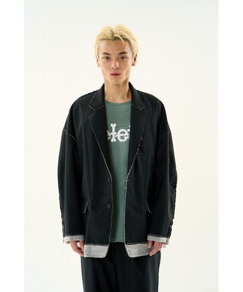 DISCOVERED（ディスカバード）の「SUITS SWEAT JACKET（テーラードジャケット・メンズ・グレー・SMALL/LARGE）」の9枚目の写真