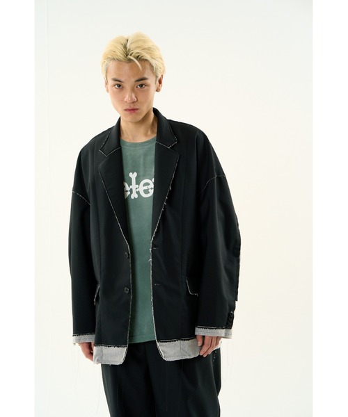 DISCOVERED（ディスカバード）の「SUITS SWEAT JACKET（テーラードジャケット・メンズ・グレー・SMALL/LARGE）」の15枚目の写真