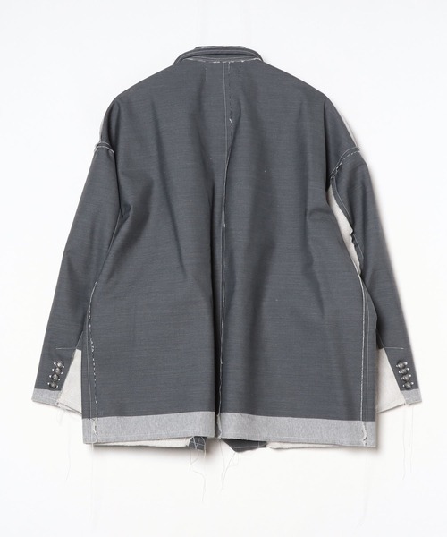 DISCOVERED（ディスカバード）の「SUITS SWEAT JACKET（テーラードジャケット・メンズ・グレー・SMALL/LARGE）」の2枚目の写真