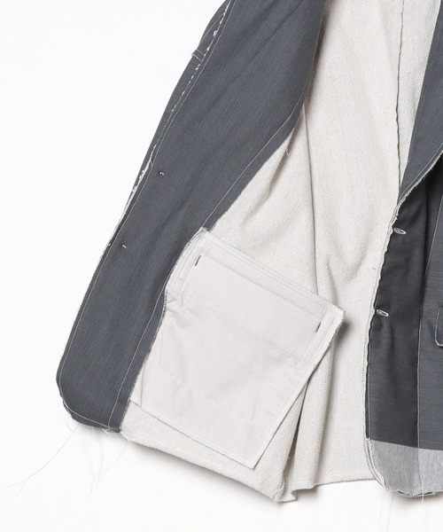 DISCOVERED（ディスカバード）の「SUITS SWEAT JACKET（テーラードジャケット・メンズ・グレー・SMALL/LARGE）」の3枚目の写真