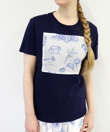 haupia アニマル　カットソー Hi Hey Hoooo/ハイヘイホー】袖アニマル半袖Tシャツ アニマルシリーズ zo