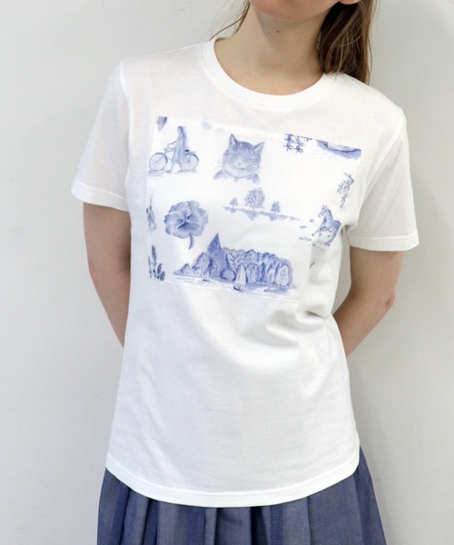 haupia（ハウピア）の「湖畔のレモンクリームパイ【Ｔシャツ】（Tシャツ/カットソー・レディース・ネイビー/ブラック/アイボリー/オフホワイト/ピンク・MEDIUM）」の2枚目の写真