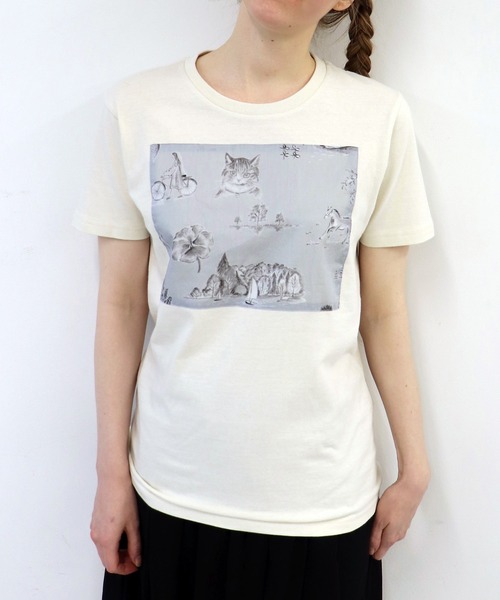 haupia（ハウピア）の「湖畔のレモンクリームパイ【Ｔシャツ】（Tシャツ/カットソー・レディース・ネイビー/ブラック/アイボリー/オフホワイト/ピンク・MEDIUM）」の3枚目の写真