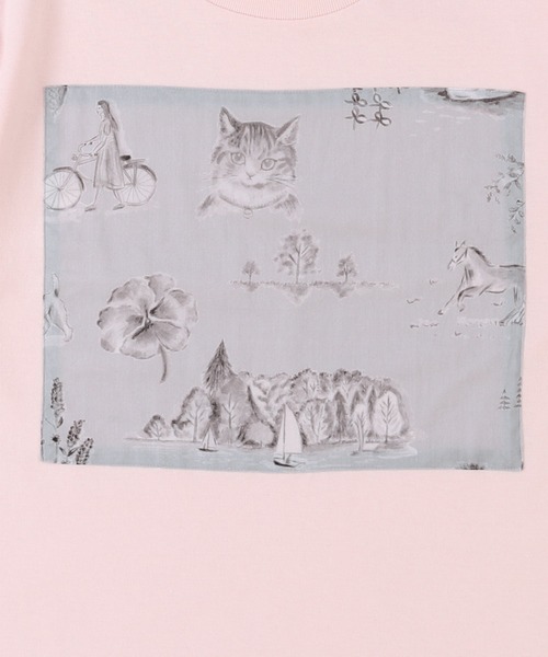 haupia（ハウピア）の「湖畔のレモンクリームパイ【Ｔシャツ】（Tシャツ/カットソー・レディース・ネイビー/ブラック/アイボリー/オフホワイト/ピンク・MEDIUM）」の20枚目の写真
