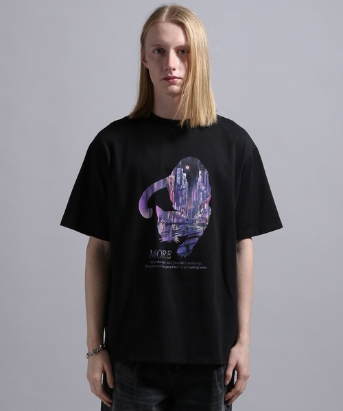 BLAYMORE（ブレイモア）の「【BLAYMORE】Tears-Cat Graphic T / 猫 コレクションTシャツ（Tシャツ/カットソー・メンズ・ブラック/ホワイト・M/S）」の22枚目の写真