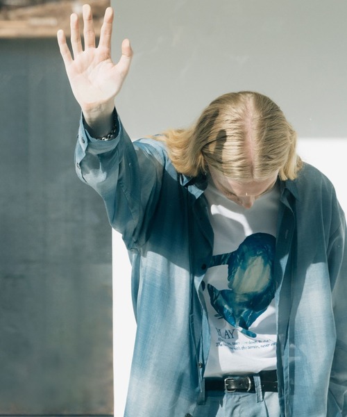 BLAYMORE（ブレイモア）の「【BLAYMORE】Tears-Cat Graphic T / 猫 コレクションTシャツ（Tシャツ/カットソー・メンズ・ブラック/ホワイト・M/S）」の9枚目の写真