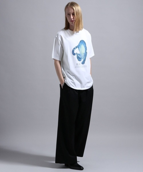 BLAYMORE（ブレイモア）の「【BLAYMORE】Tears-Cat Graphic T / 猫 コレクションTシャツ（Tシャツ/カットソー・メンズ・ブラック/ホワイト・M/S）」の11枚目の写真